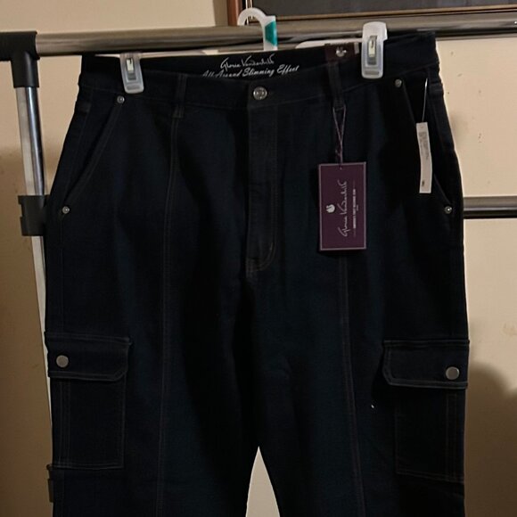 Gloria Vanderbilt Pants - Gloria Vanderbilt Size 18 Average Wide Leg Cargo Pants